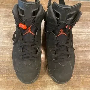 Shoes Nike Air Jordan Vi Retro Black Infrared 218 Sz 105